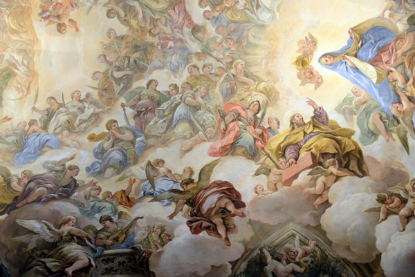 Sacristy ceiling fresco by Luca Giordano