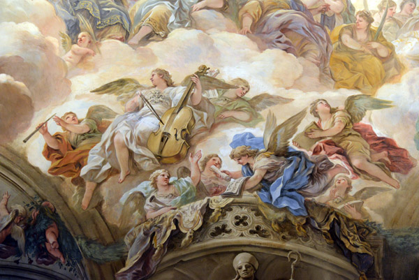 Sacristy ceiling fresco by Luca Giordano