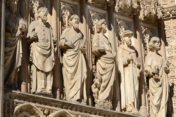 Sculptures, Puerta del Perdn (Portal of Forgiveness), Toledo Cathedral