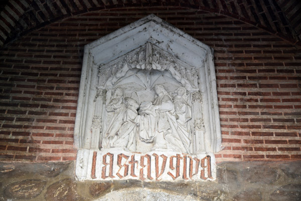 Relief sculpture inside the Alcantara Gate, Toledo