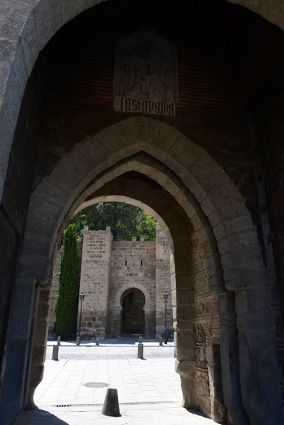 Entering Toledo through the Puerta de Alcantara
