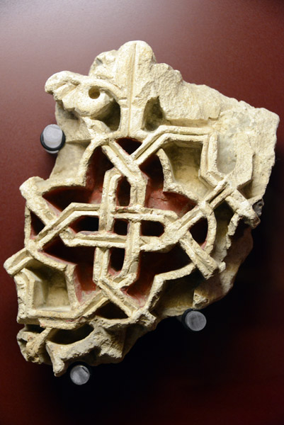 Fragments of a plaster frieze from the Golden Room, Aljafera Palace