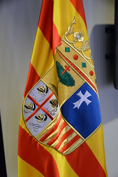Embroidered flag of Aragn