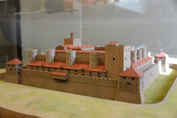 Model of Aljafera Palace seen from WSW