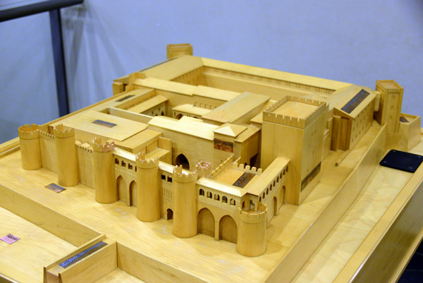 Model of Aljafera Palace from the northeast