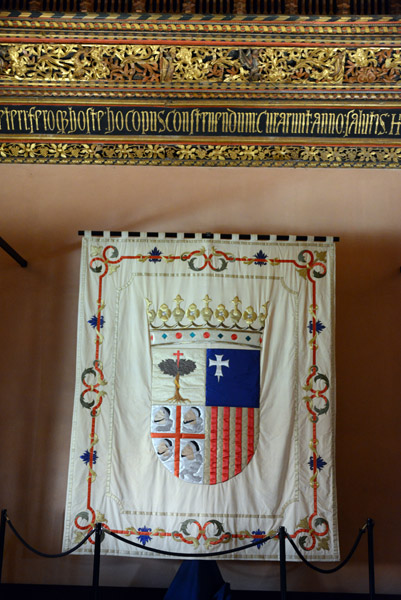 Banner of Aragon, Aljafera Palace, Zaragoza