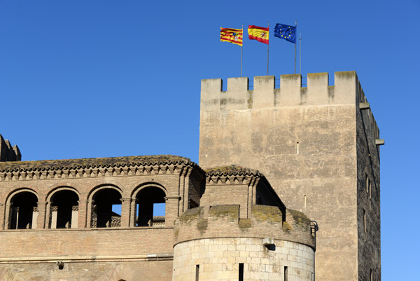 Troubadour Tower, the oldest part of Aljaferķa Palace, from the 2nd half of the 10th C.