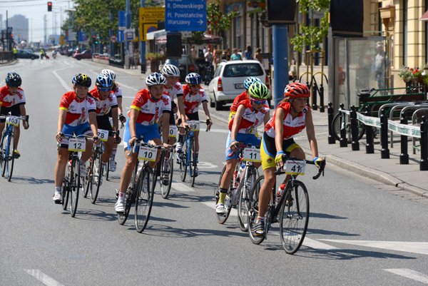 Road cyclist team, Nowy Świat, Warsaw
