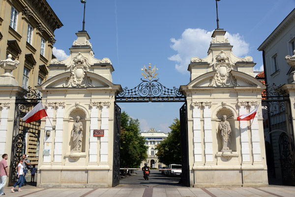 Gate to the University of Warsaw, Krakowskie Przedmieście 28, Warszawa