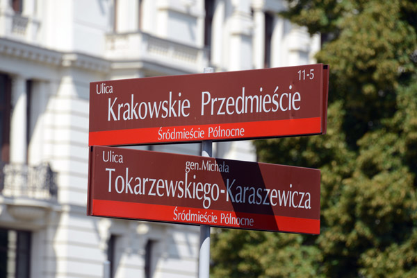 Ulica Krakowskie Przedmieście - Śrdmieście Płnocne, Warszawa