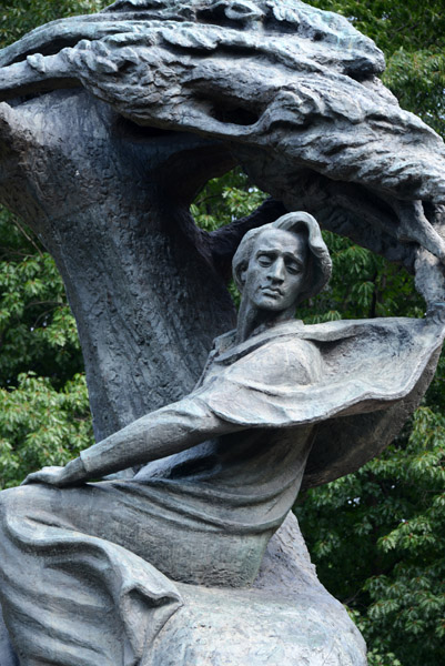 Monument to Polish composer Frederic Chopin (1810-1849)
