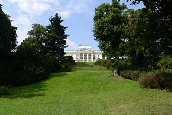 Rear lawn of Belvedere Palace, Royal Łazienki Park, Warsaw
