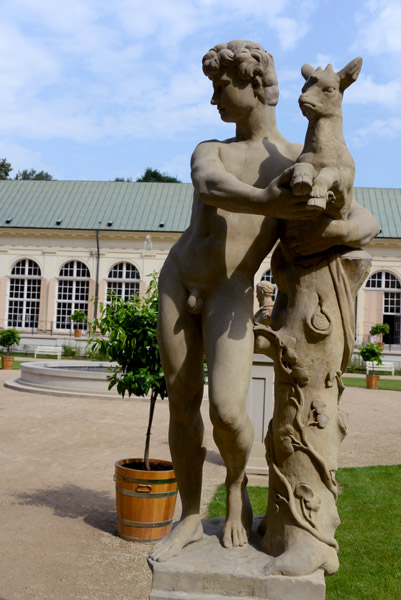 Shepherd with a lamb, Royal Łazienki Park, Warsaw