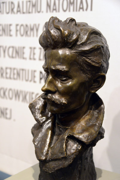 Bronze self-portrait of Anastazy Lepla, 1896