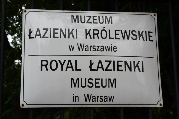 Łazienki Królewskie - Museum of the Royal Baths, Warsaw