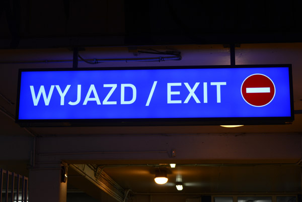 Wyjazd - Exit: Warsaw