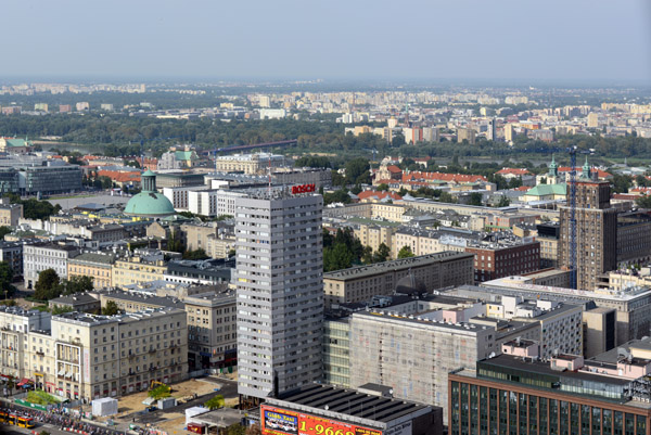 PKiN: View to the northeast with the Bosch Tower, Świętokrzyska 35/7
