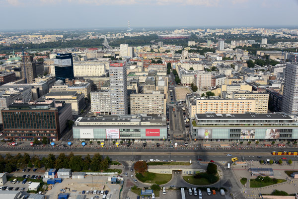 PKiN: View to the east from the Palace of Culture and Science