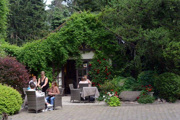 Terrace caf, University of Warsaw Botanic Garden