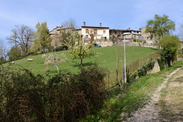 The medieval hilltop village of Prouges