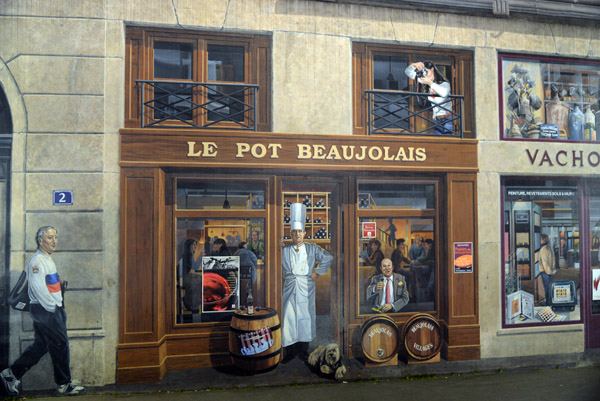 Le Pot Beaujolis, Fresque des Lyonnais
