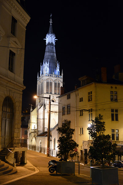 Église Saint-Paul at night, Lyon