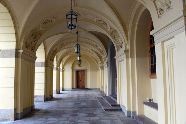 Entrance arcade on the east side of Drottningholm