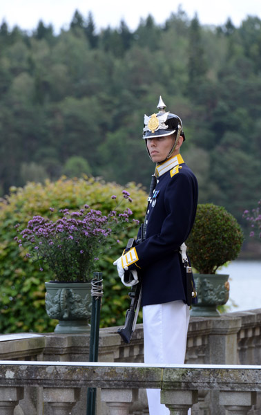 Swedish palace guard, Drottningholm Palace