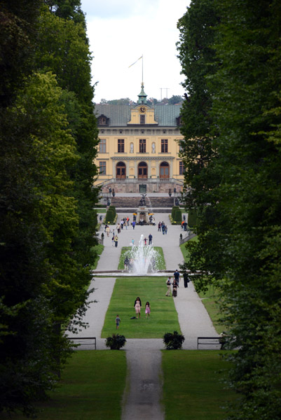 Central axis of the gardens of Drottningholm Palace