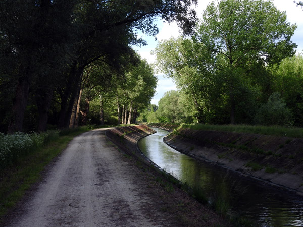 Canalside cycle path between Vilvoorde and Mechelen