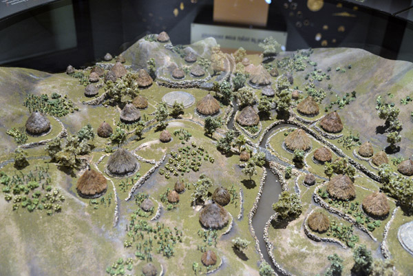 Model of Pueblo, Colombia, excavated in the 1920s