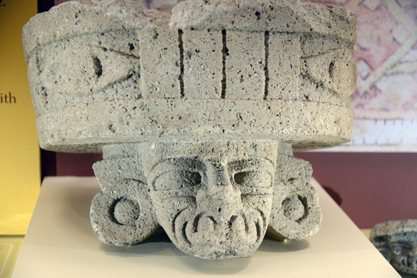 Stone head of Huehueteotl, Teotihuacan (AD100-650), Mexico