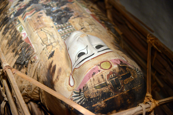 Coffin and mummy with plaster face, Ptolemaic Period