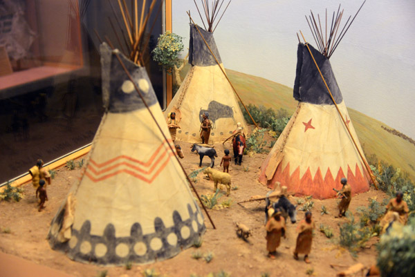 American Plains Indian teepees