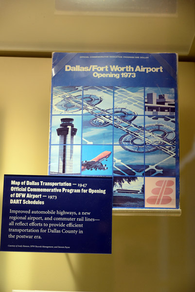 Dallas/Fort World Airport opening 1973
