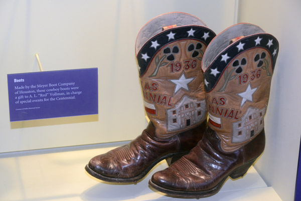 Special cowboy boots for the 1936 Texas Centennial