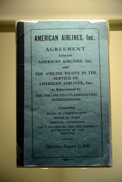 American Airlines ALPA contract, 1941