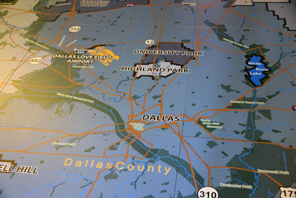 Map of Dallas County, Texas