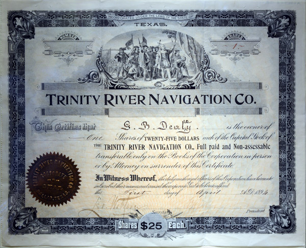 Trinity River Navigation Co. Stock