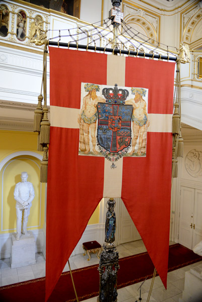 Danish Royal Standard, King's Staircase, Christiansborg