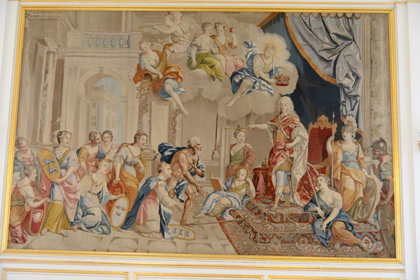 Tapestry of King Christian VI of Denmark (r. 1730-1746)
