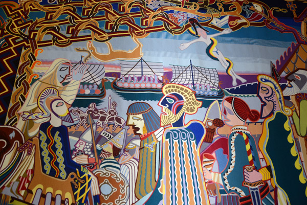 Bjorn Norgaard Tapestry - Viking Age (detail)