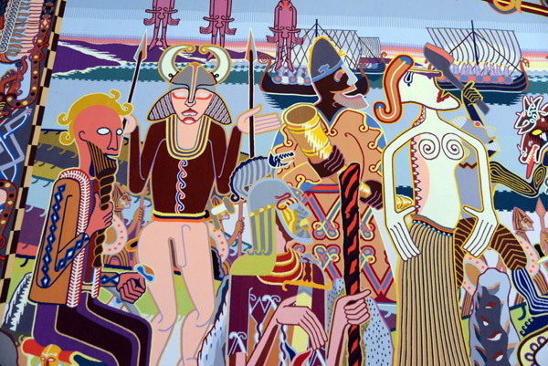Bjorn Norgaard Tapestry - Viking Age (detail)