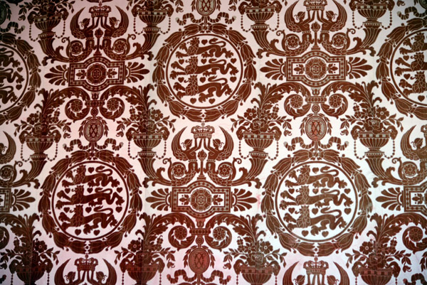 Detail of the pattern in the Velvet Room, Christiansborg Palace