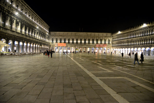 St. Marks Square at night