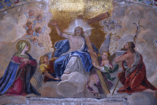 San Marco Mosaic - The Last Judgement over the main portal of western faade, 1836, by L. Querena