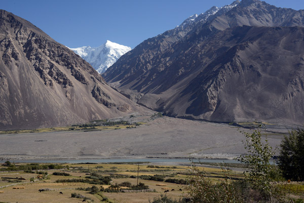 Barely 10 miles wide here, the Wakhan Corridor of Afghanistan separates the former Russian and British Empires