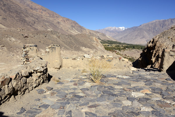 Paving stones in the ancient Qah-Qaha Fortress, Tajikistan