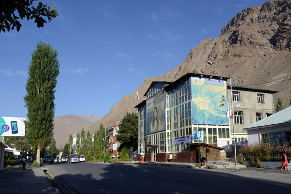 Pamir HIghway, M41, passing through the center of Khorog