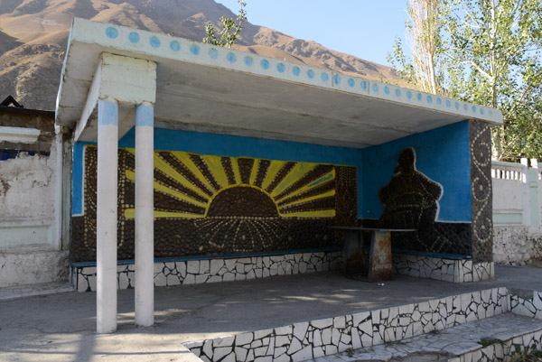 GBAO towns and cities have lots of really cool bus stops like this one in Khorog (Tyrchit) 